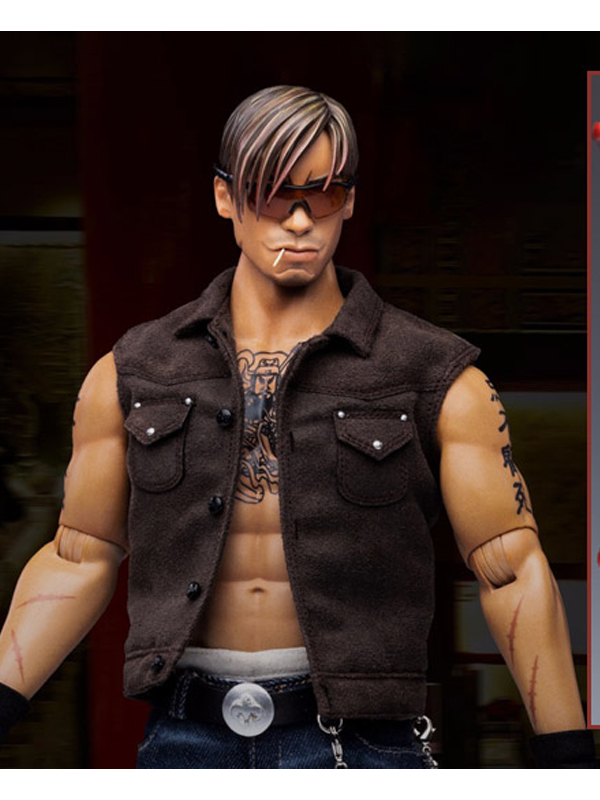 Club-4-Gangsters-Kingdom-Yao-Tian-Brown-Cotton-Vest