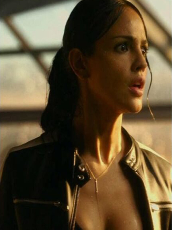Godzilla vs Kong Eiza González Black Leather Jacket