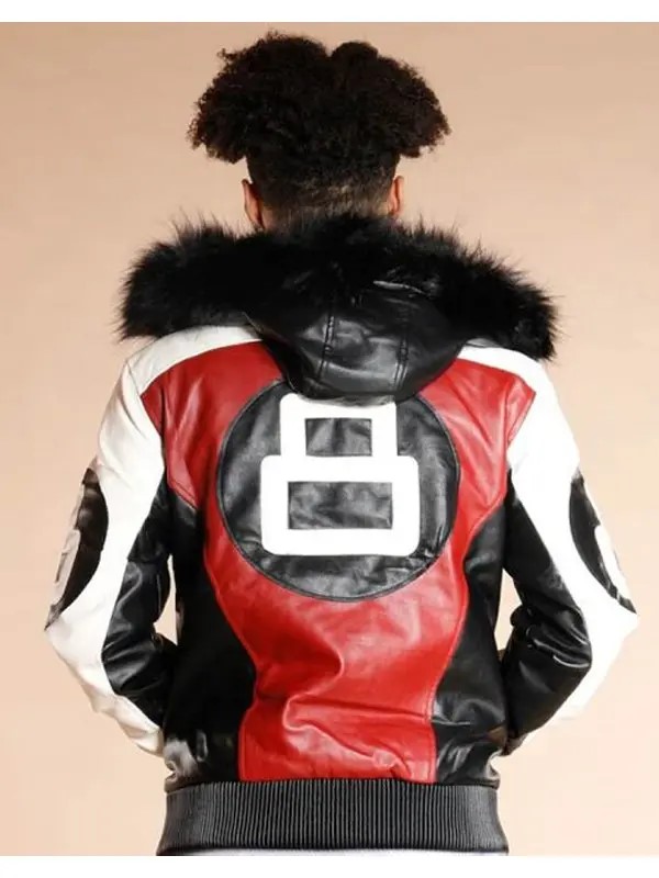Fur-Hooded-8-Ball-Logo-Bomber-Style-Leather-Jacket Fur-Hooded-8-Ball-Logo-Bomber-Style-Leather-Jacket