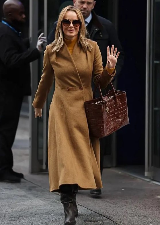 Heart-Breakfast-Amanda-Holden-Tan-Wool-Coat