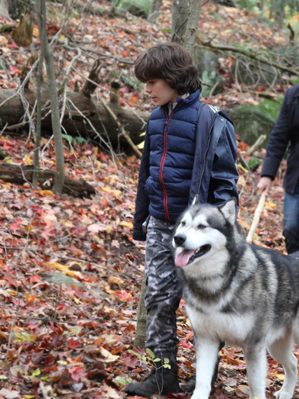 Max-Davis-Hero-Dog-The-Journey-Home-Zackary-Arthur-Blue-Puffer-Vest
