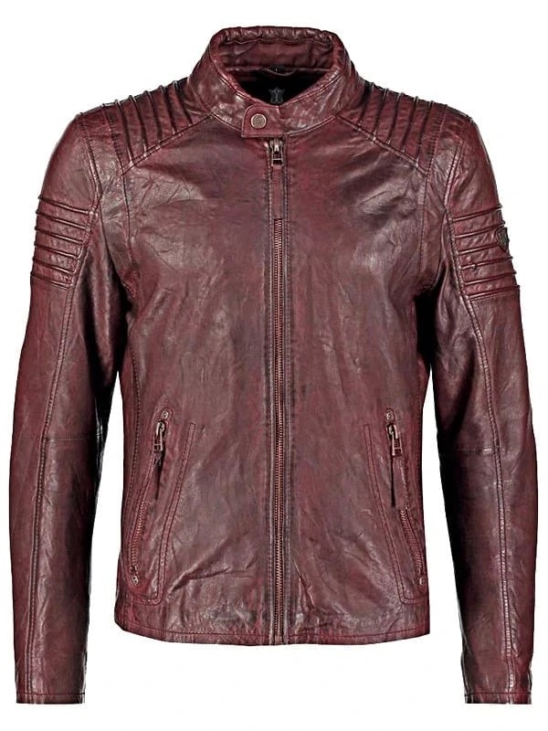 Mens-Burgundy-Copper-Waxed-Cafe-Racer-Leather-Jacket