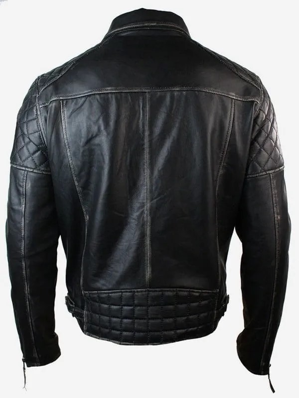 Mens-Distressed-Leather-Motorcycle-Jacket-Black-FRONT