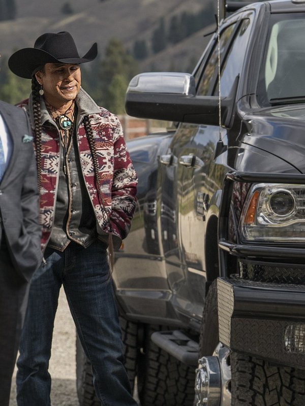 Moses-Brings-Plenty-Tv-Series-Yellowstone-S04-Rainwaters-Driver-Jacket