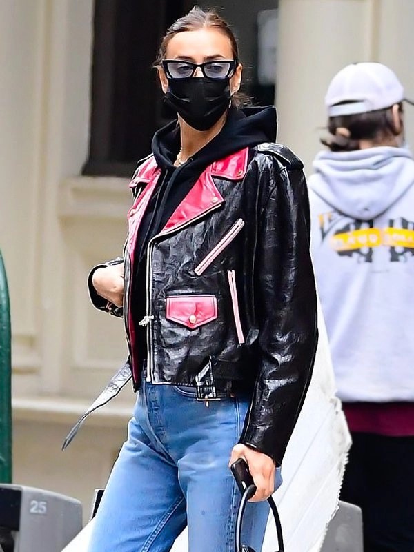 NYC-Irina-Shayk-Black-Leather-Jacket