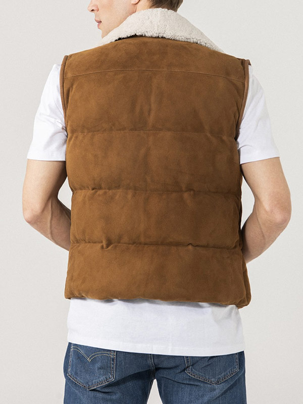 Mens-Shearling-Collar-Leather-Vest