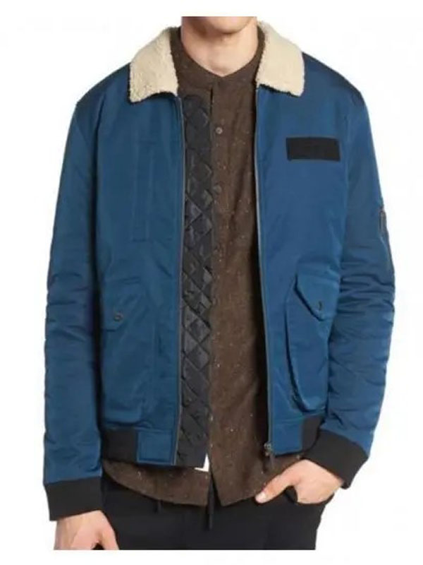 Arrow-Rene-Ramirez-Blue-Bomber-Jacket