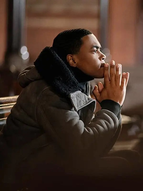 Tv-Series-Power-Book-II-Michael-Rainey-Jr-Shearling-Grey-Hooded-Jacket