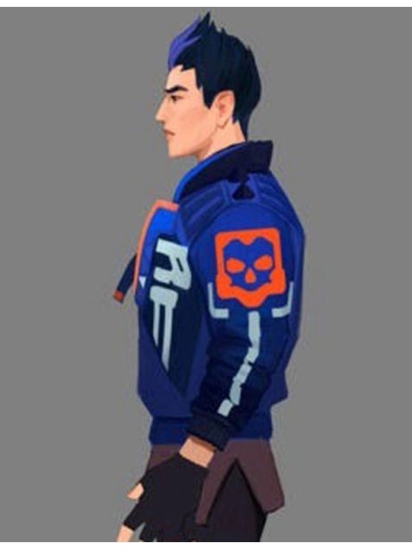 Valorant-Yoru-Blue-Leather-Jacket
