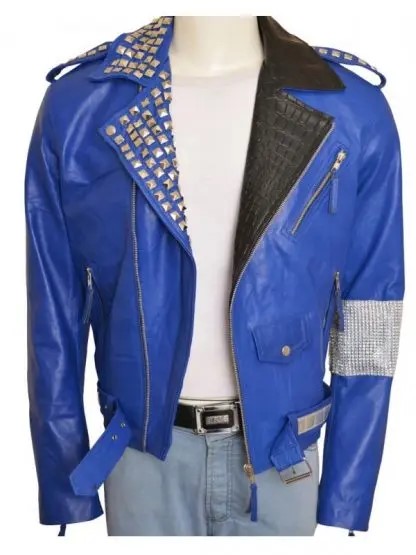 WWE-Superstar-Brian-Kendrick-Blue-Biker-Jacket-