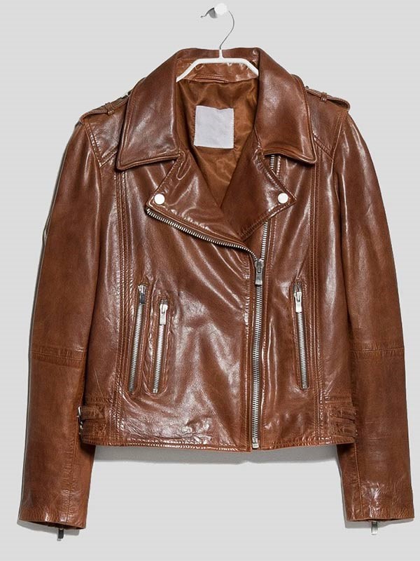 Womens-Brown-Biker-Leather-Jacket
