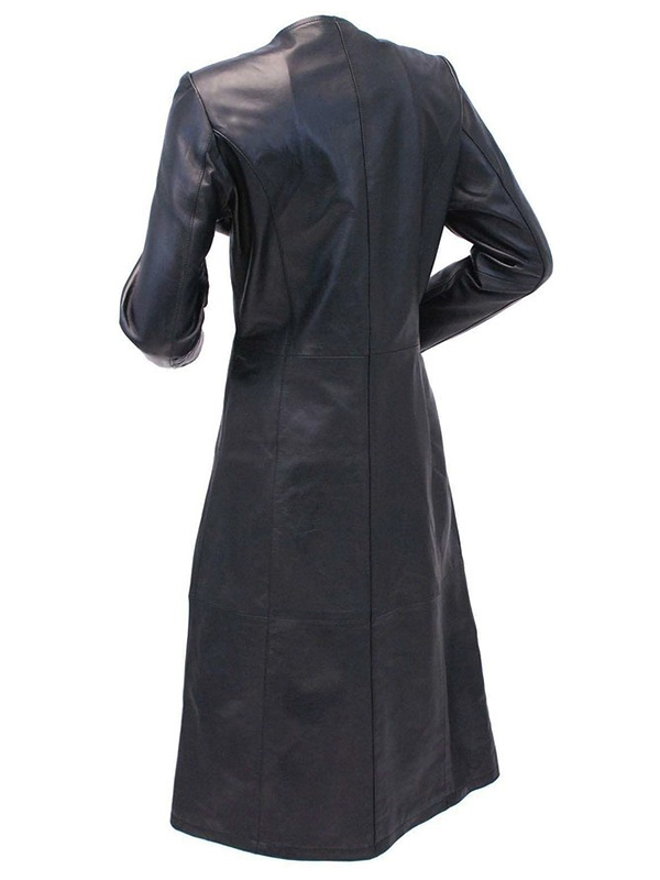 Womens-Extra-Long-Black-Leather-Trench-Coat