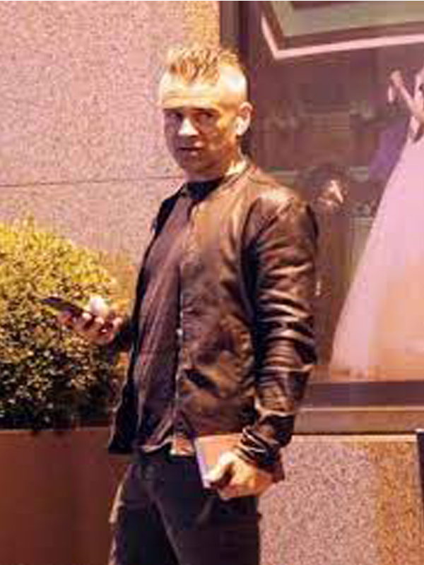 voyagers movie (2021) Colin Farrell leather jacket voyagers movie (2021) Colin Farrell leather jacket