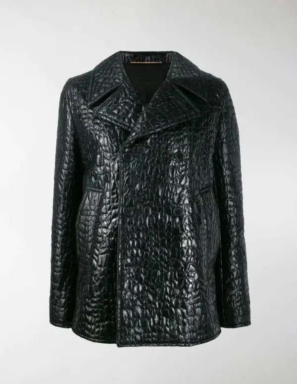 Cassie-Bowden-The-Flight-Attendant-Black-Peacoat