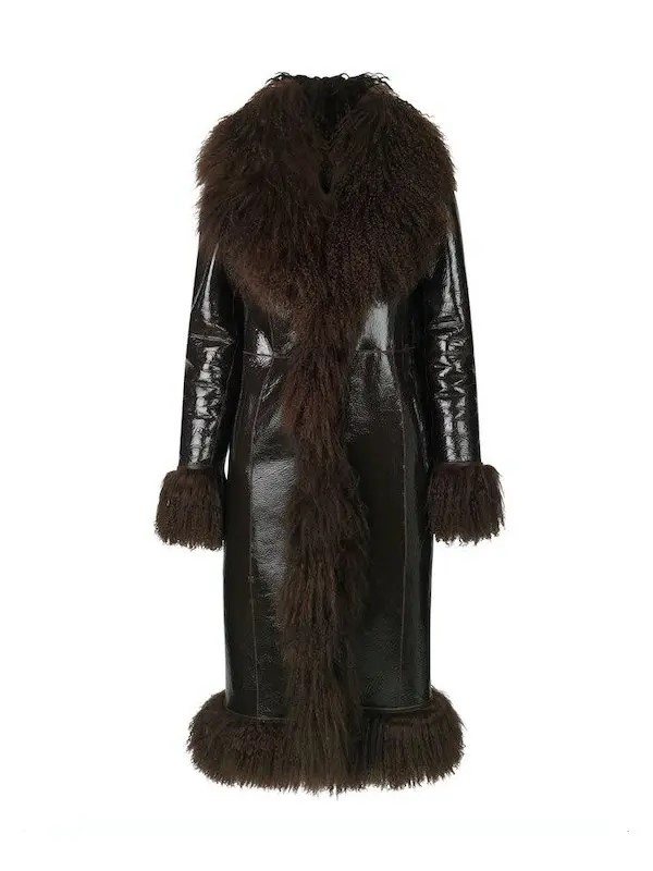 Kylie-Jenner-Brown-Shearling-Coat