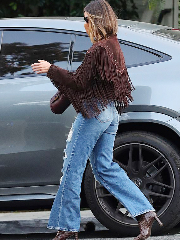 LA-Eiza-Gonzalez-Brown-Fringe-Jacket