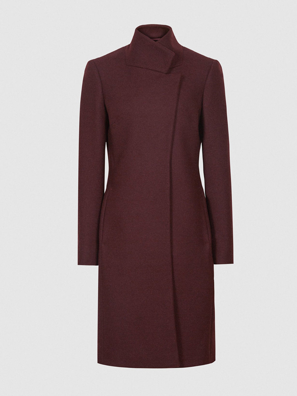 Hope-Mikaelson-Legacies-Danielle-Rose-Russell-Maroon-Trench-Coat
