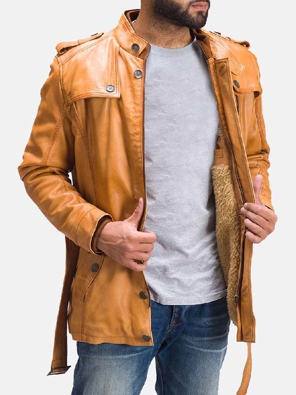 Tan-Brown-Shearling-Mens-Leather-Jacket