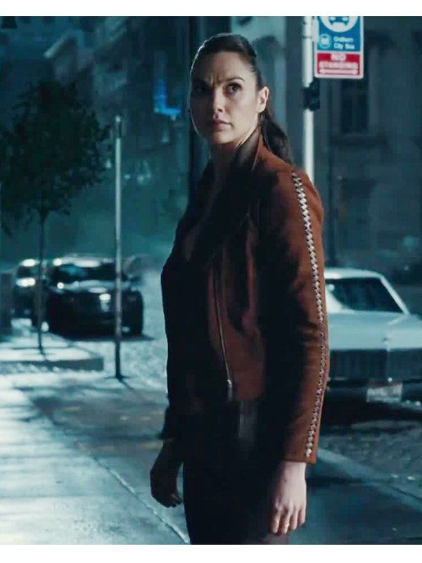 Gal-Gadot-Wonder-Woman-Diana-Prince-Justice-League-Brown-Suede-Leather-Jacket