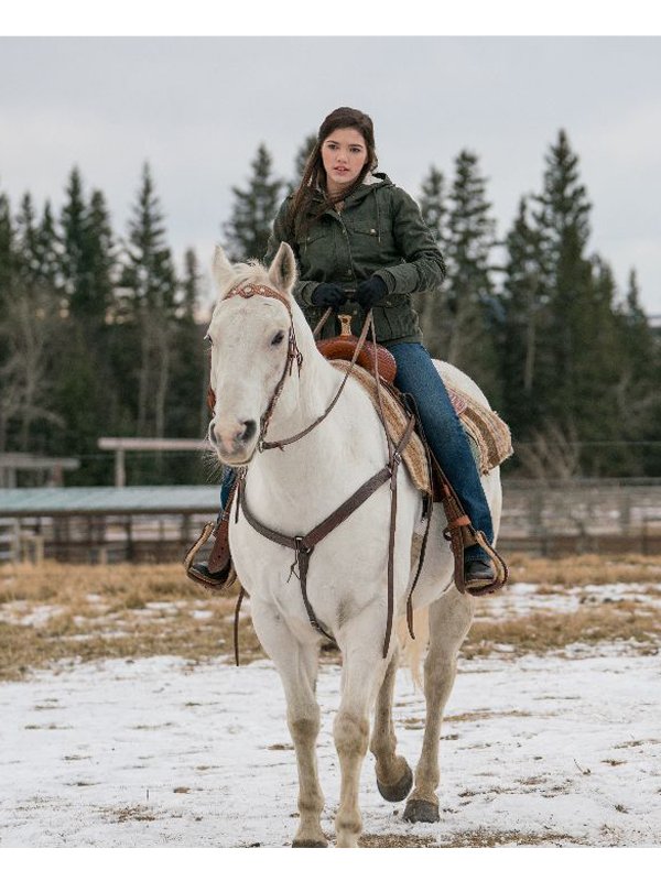 Alisha-Newton-Tv-Series-Heartland-Georgie-Hooded-Green-Jacket