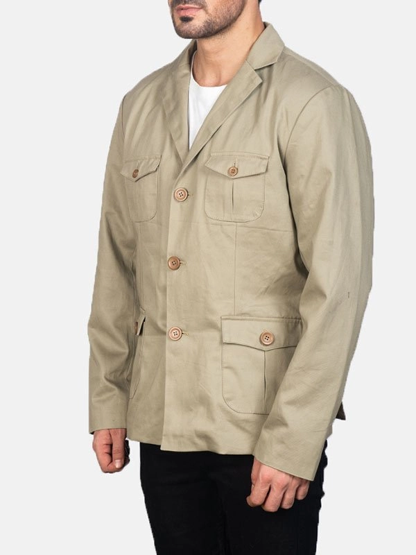 Mens-Beige-Safari-Jacket