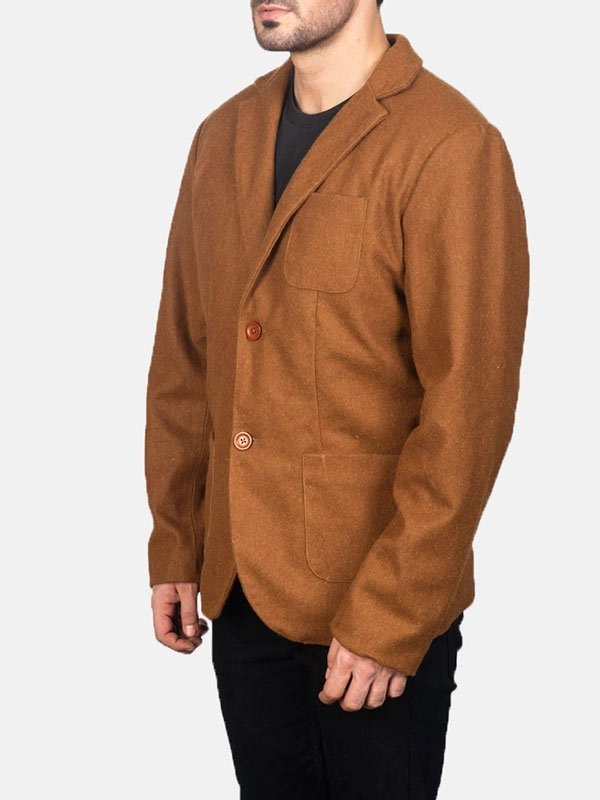 Casual-Brown-Wool-Blazer-Fot-Mens