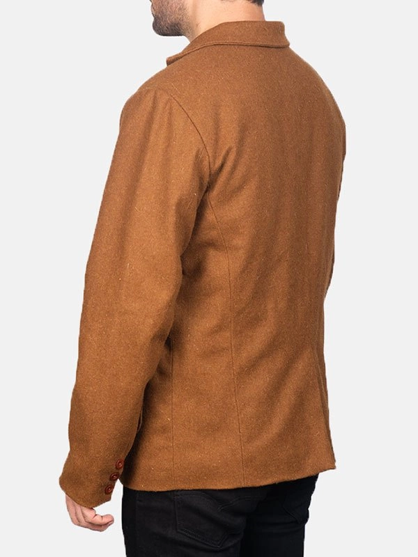 Mens-Double-Button-Brown-Wool-Blazer