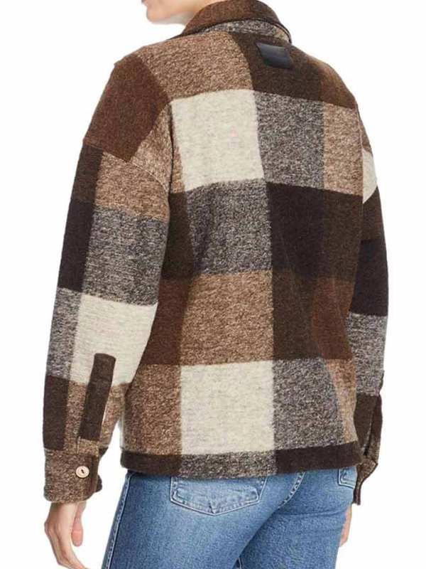 Holidate-Emma-Roberts-Wool-Checked-Jacke