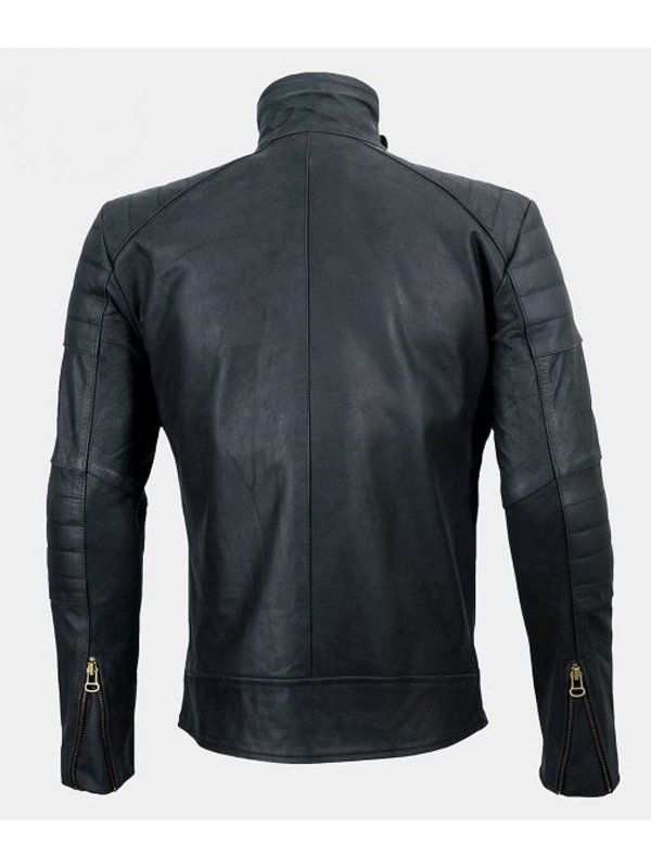 Mens-Vintage-Black-Moto-Racer-Jacket
