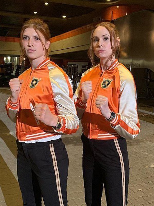 Karen-Gillan-Gunpowder-Milkshake-Eva-Orange-Jacket