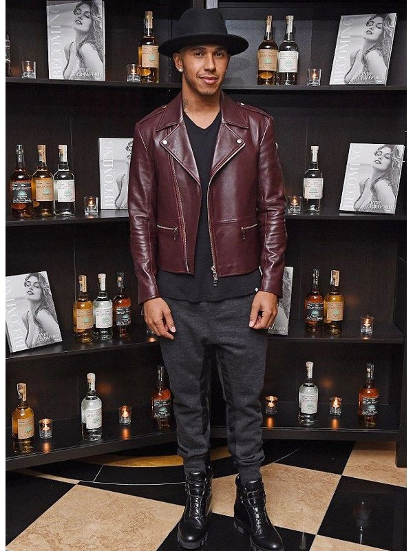 Lewis-Hamilton-Burgundy-Leather-Biker-Jacket