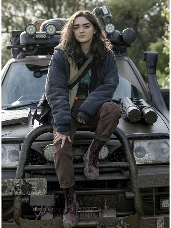 Maisie-Williams-Two-Weeks-To-Live-Kim-Noakes-Wool-Grey-Jacket