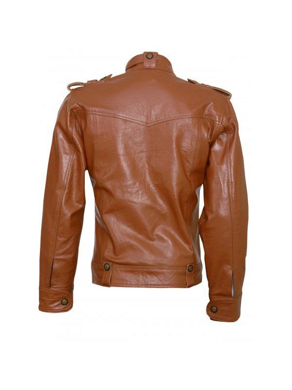 Mens-Tan-Brown-Winterwear-Leather-Jacket