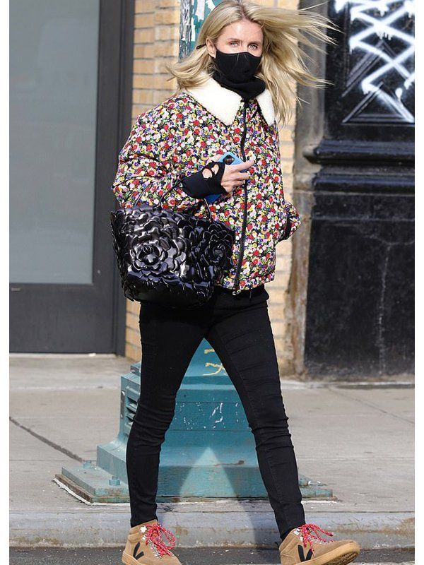 NYC-Nicky-Hilton-Floral-Printed-Shearling-Collar-Jacket-1