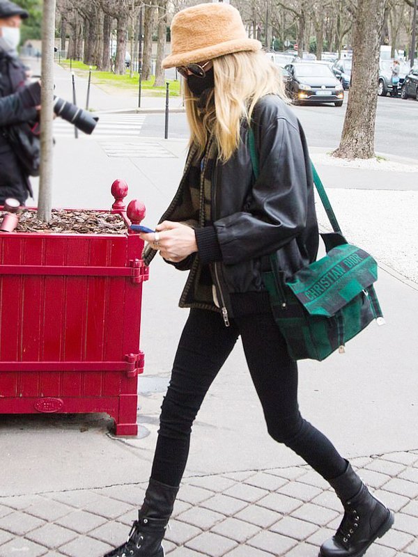 Paris-Fashion-Week-Cara-Delevingne-Leather-Black-Jacket