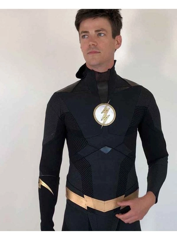 The-Flash-Grant-Gustin-Barry-Allen-Black-Leather-Jacket