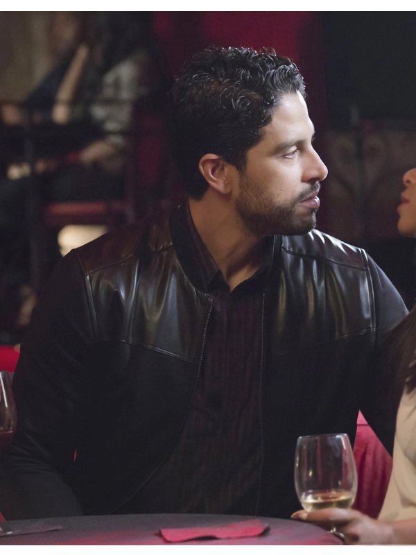 Adam-Rodriguez-Empire-Laz-Delgado-Black-Cotton-Leather-Jacket