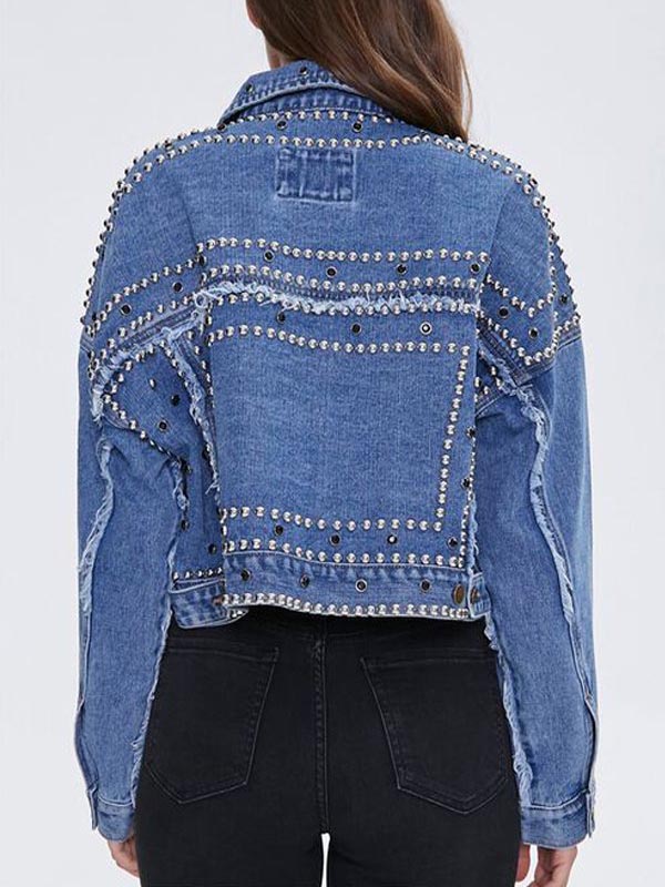 Aisha-Garcia-Saved-By-The-Bell- TV Series Blue-Denim-Jacket