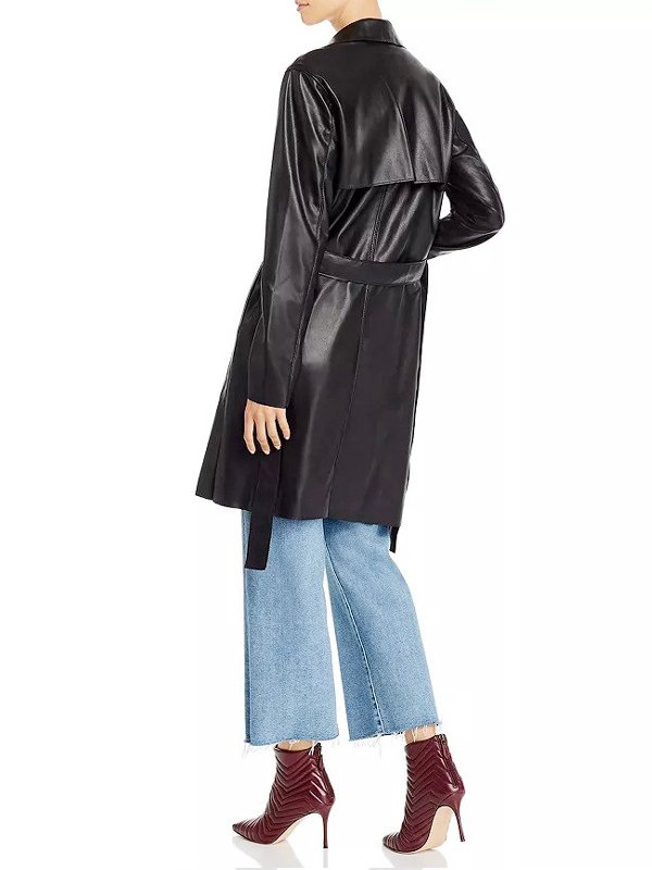 Ava-Vitali-Days-Of-Our-Lives-Tamara-Braun-Black-Leather-Trench-Coat-1