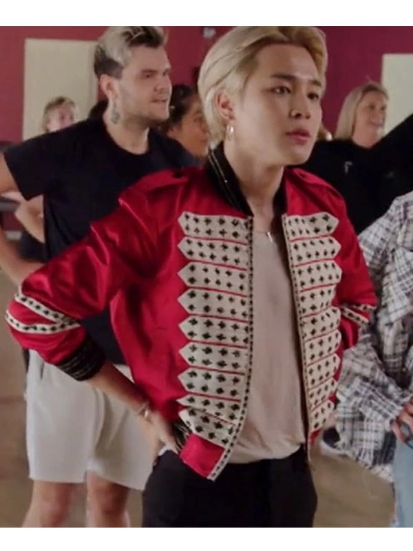 BTS-Band-J.Hope-Red-White-Bomber-Varsity-Jacket