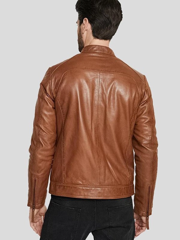 Brown-Slim-Fit-Biker-Style-Leather-Jacket-For-Mens