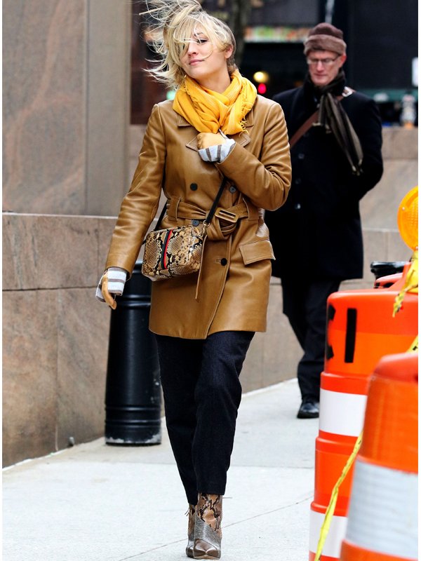 Cassie-Bowden-The-Flight-Attendant-Brown-Coat