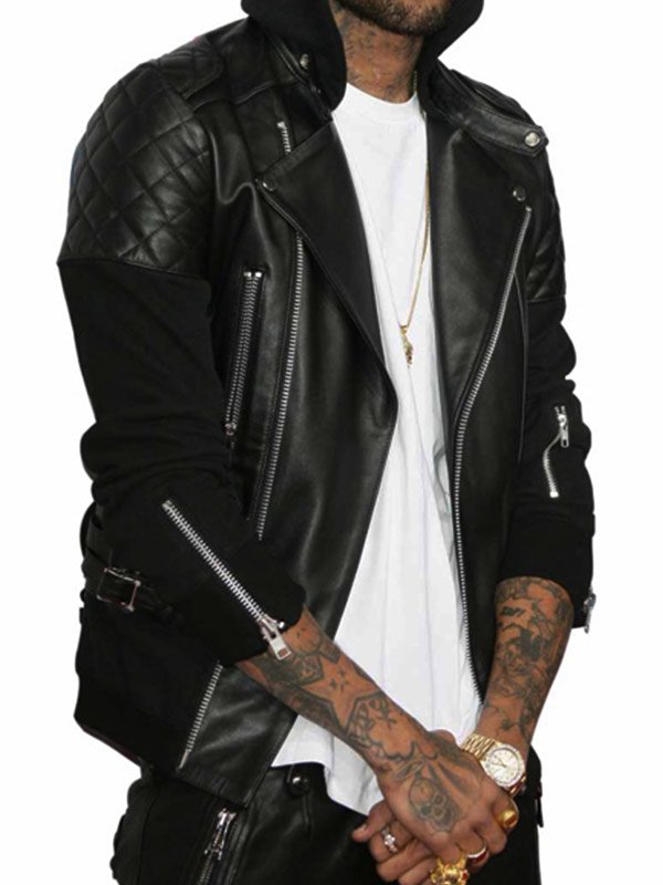 Chris-Brown-Leather-Black-Jacket