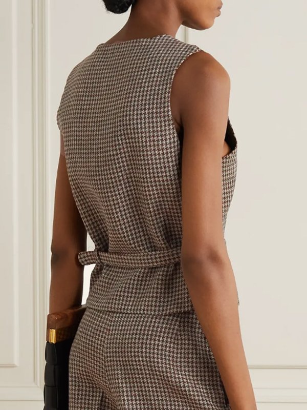 Drew-Barrymore-Wool-Checked-Vest