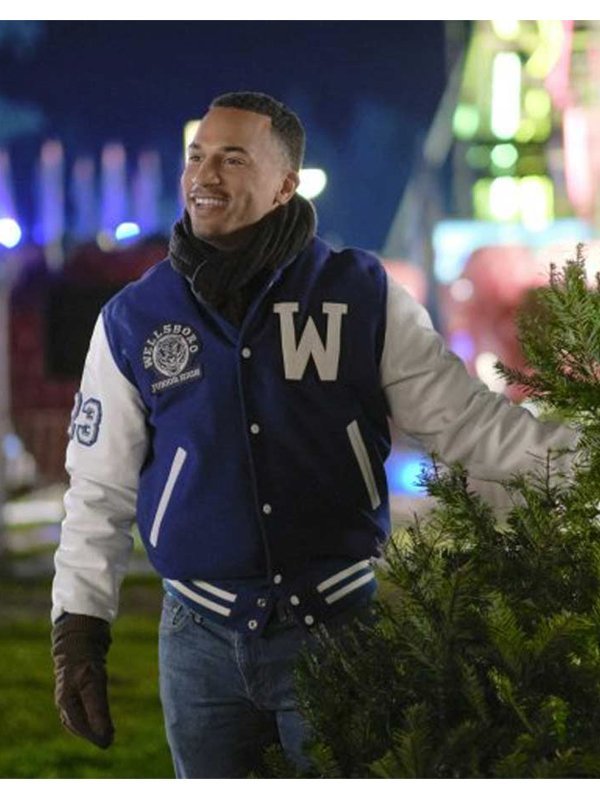 George-Campbell-Christmas-Comes-Twice-Michael-Xavier-Letterman-Baseball-Jacket George-Campbell-Christmas-Comes-Twice-Michael-Xavier-Letterman-Baseball-Jacket