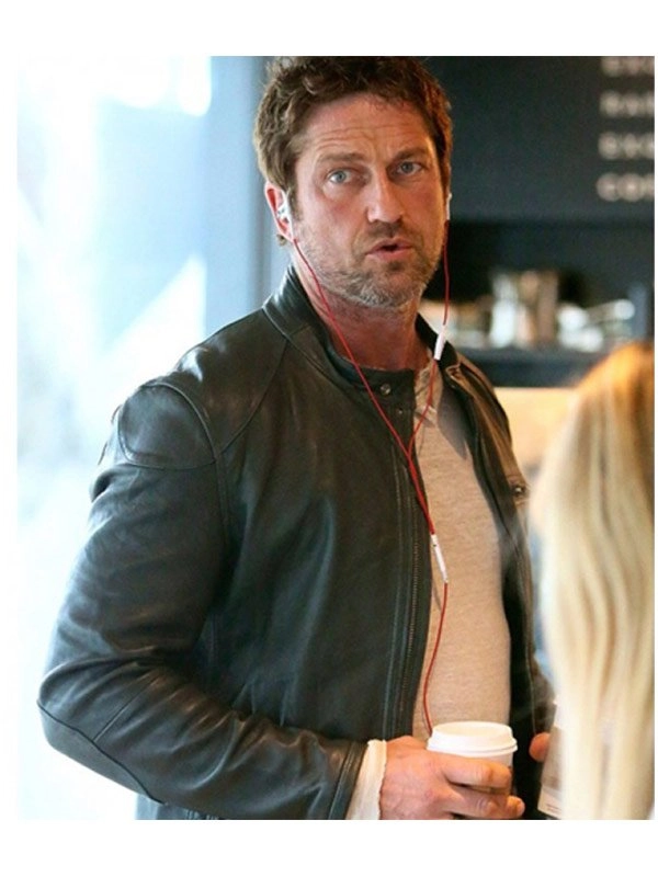 Gerard-Butler-Cafe-Racer-Black-Leather-Biker-Jacket
