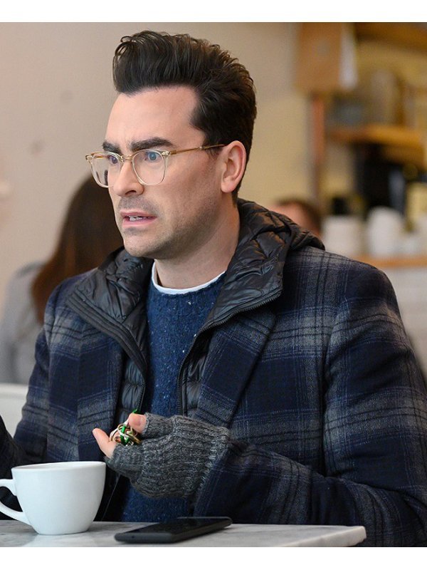 John-Happiest-Season-Dan-Levy-Grey-Wool-Plaid-Coat