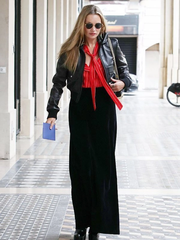 Kate-Moss-Black-Cropped-Leather-Bomber-Jacket