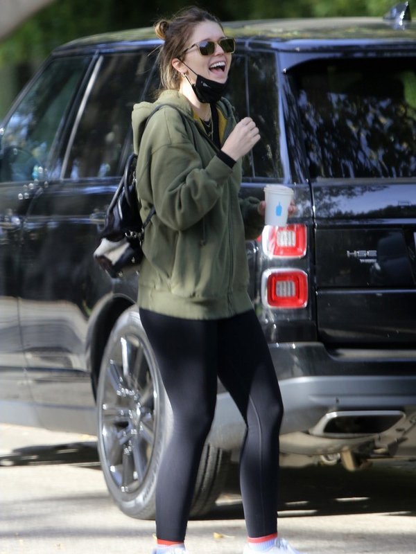 Katherine-Schwarzenegger-Green-Hoodie