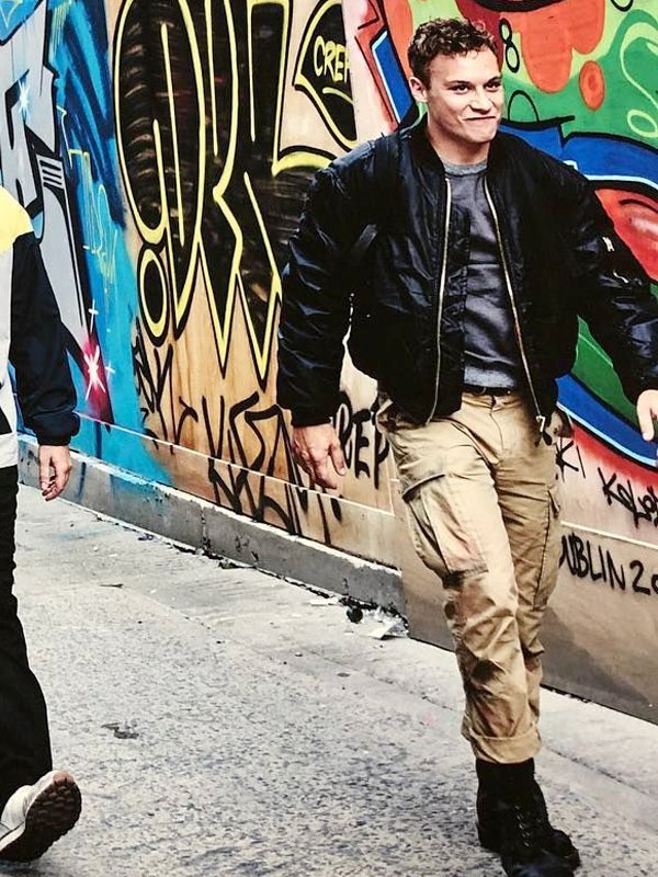 Kearney-Here-Are-the-Young-Men-Finn-Cole-Bomber-Black-Jacket